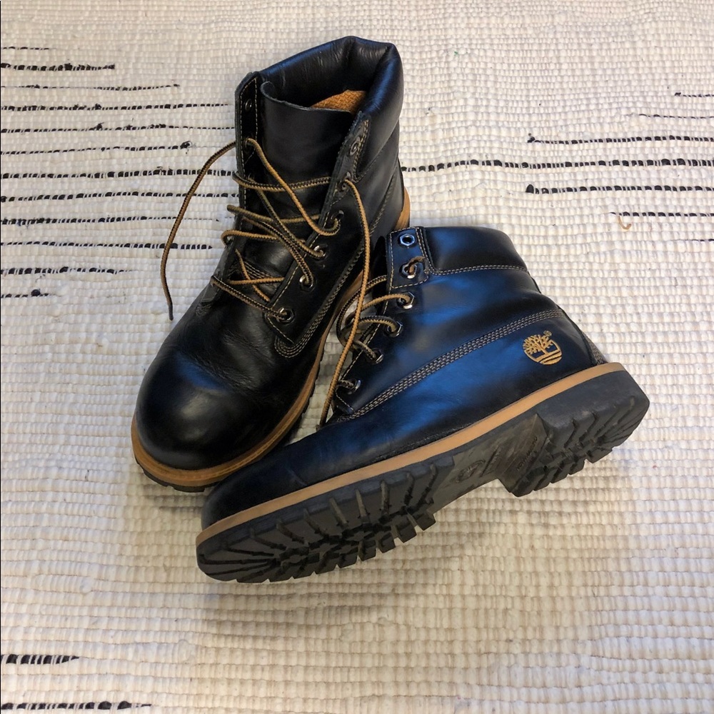 Vintage timberland boots black 7.5